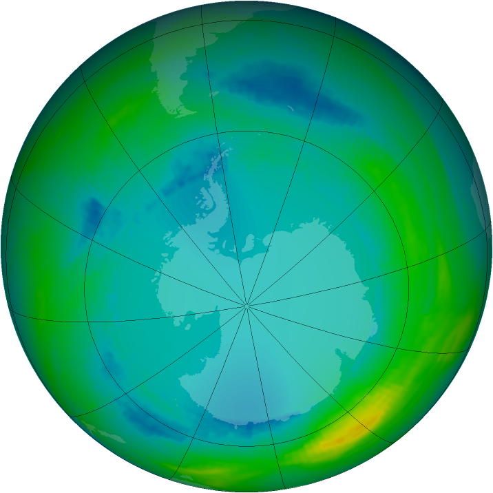Ozone Map 1991-08-05